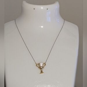 Hufflepuff Cup Pendant Necklace in 925 Silver